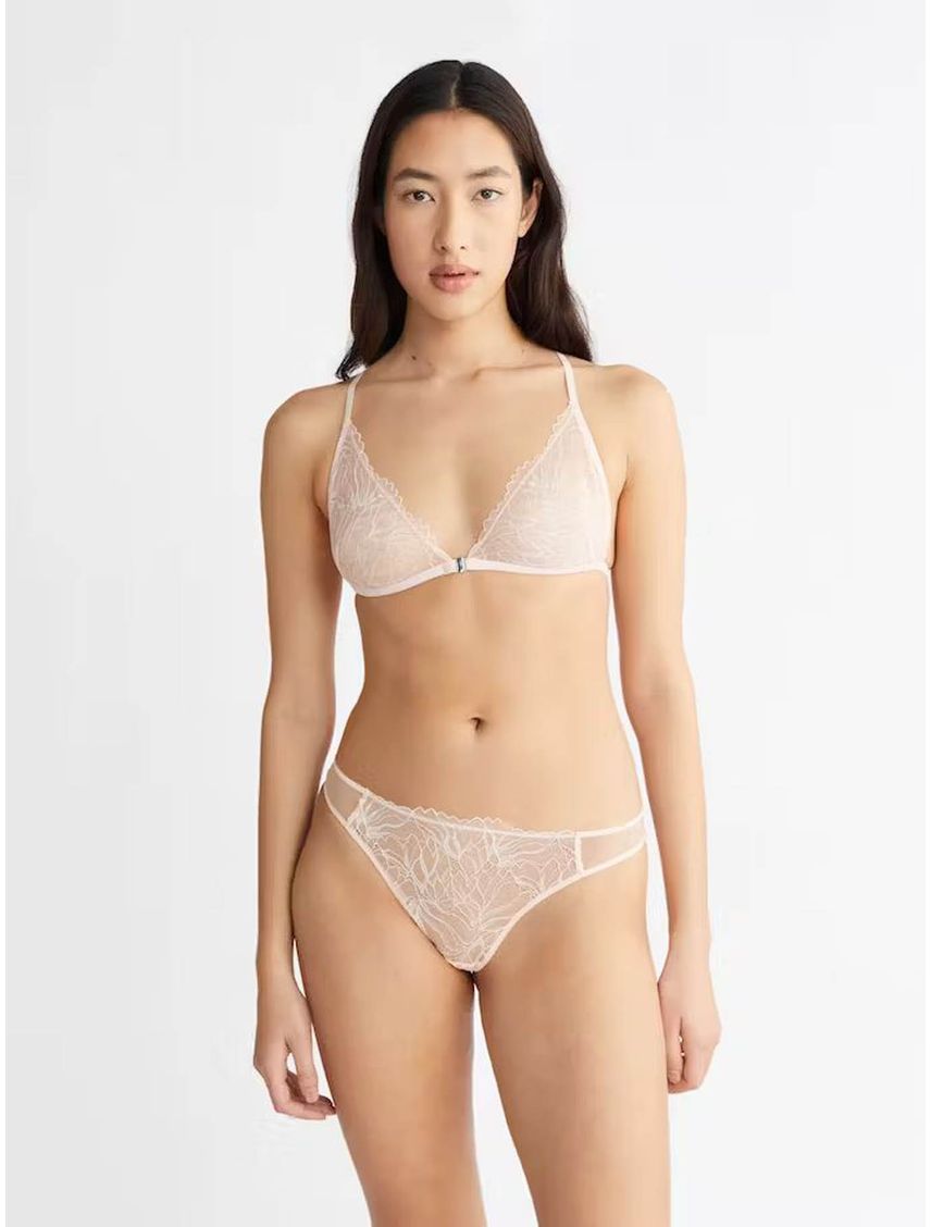 Brasier de encaje con cierre frontal