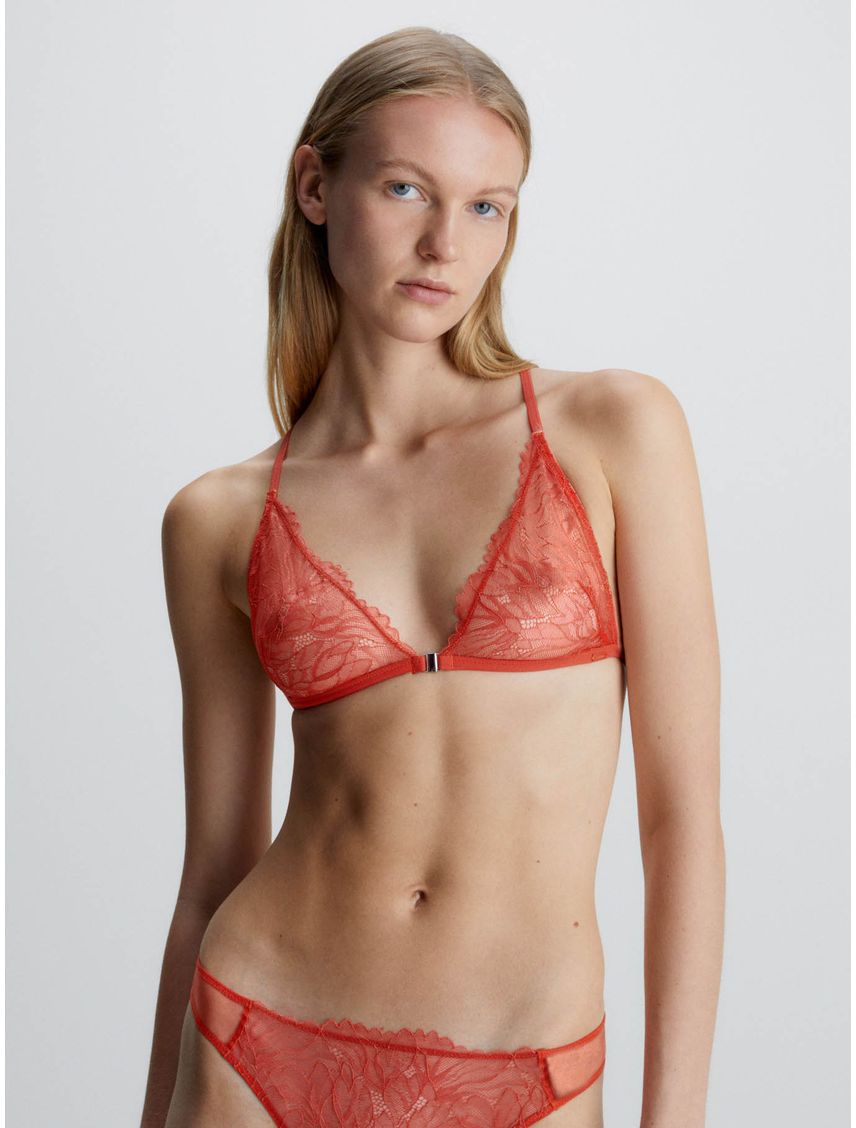 Brasier de encaje con cierre frontal