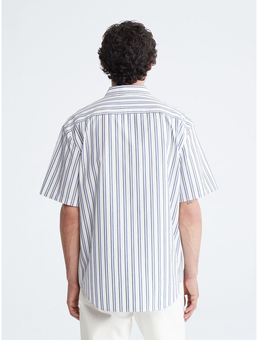 Camisa manga corta con doble raya