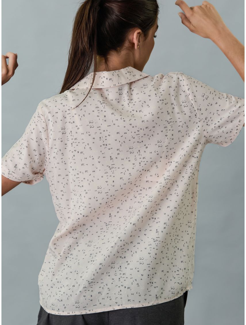 Camisa manga corta de pijama - woven viscosa