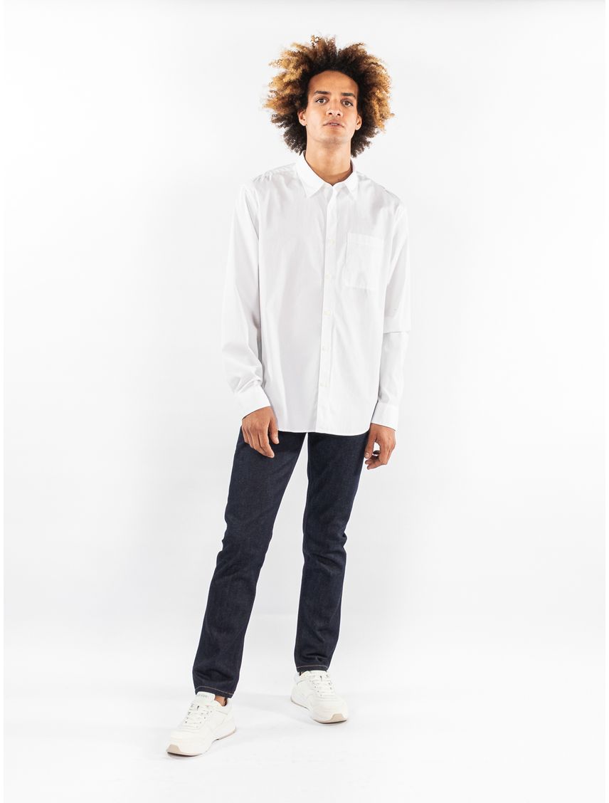 Camisa manga larga con bolsillo casual