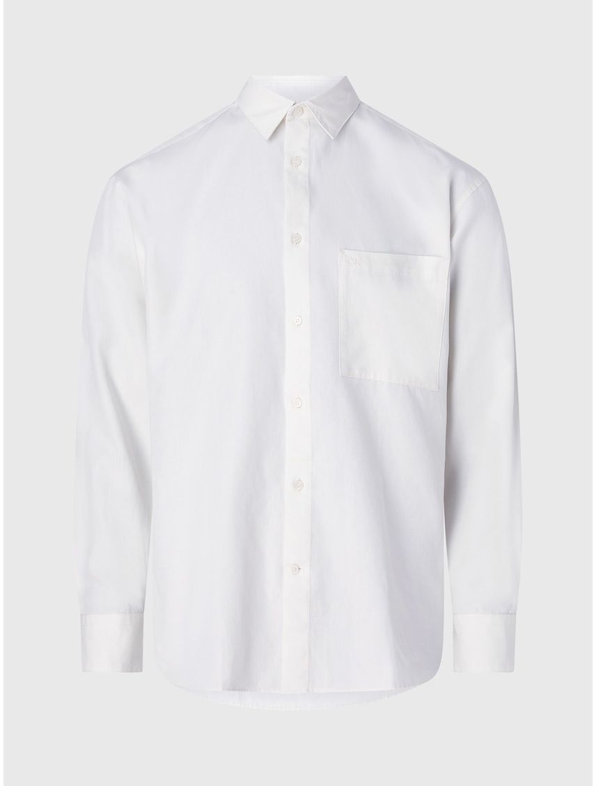 Camisa relaxed de mezcla de lino