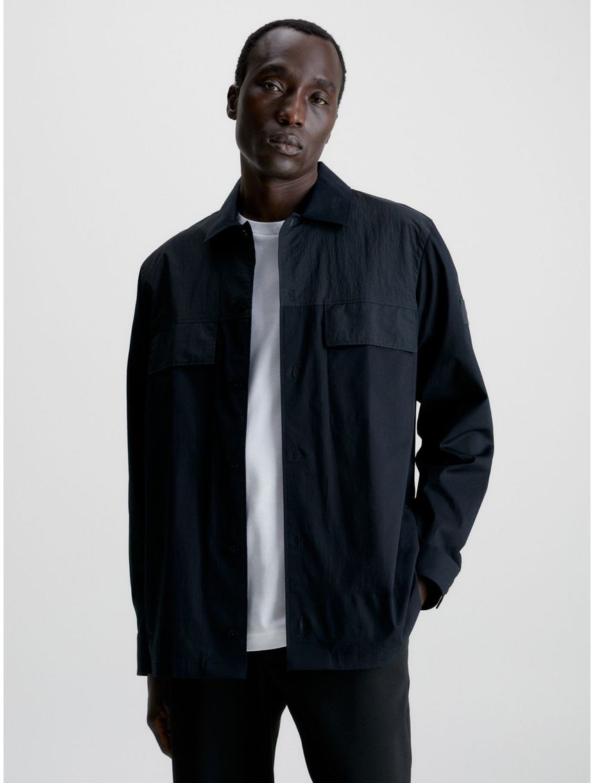 Camisa relaxed de poplin