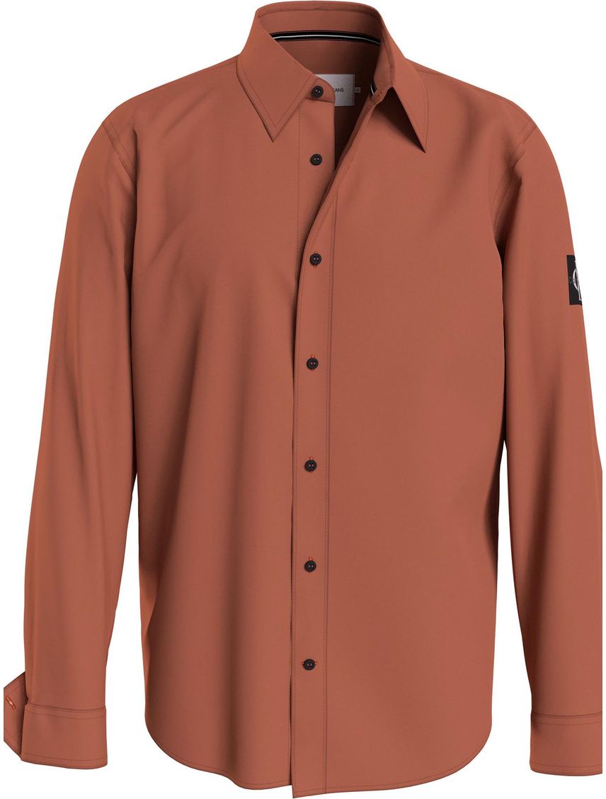Camisa relaxed de sarga de algodón