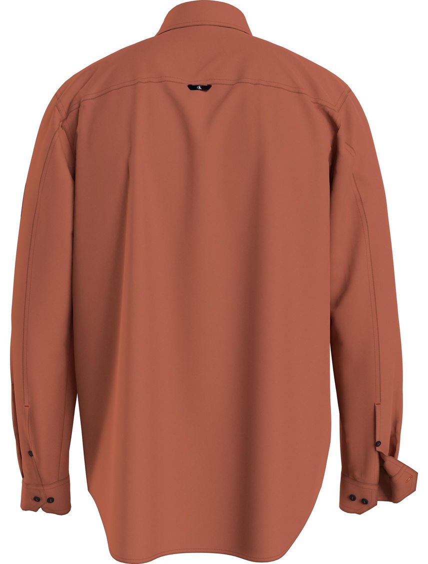 Camisa relaxed de sarga de algodón