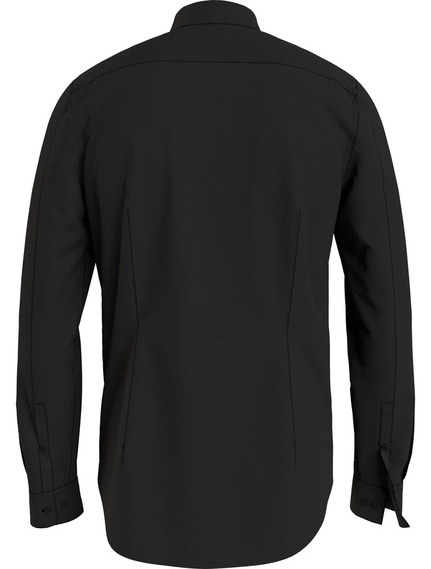 Camisa slim de algodón elástico