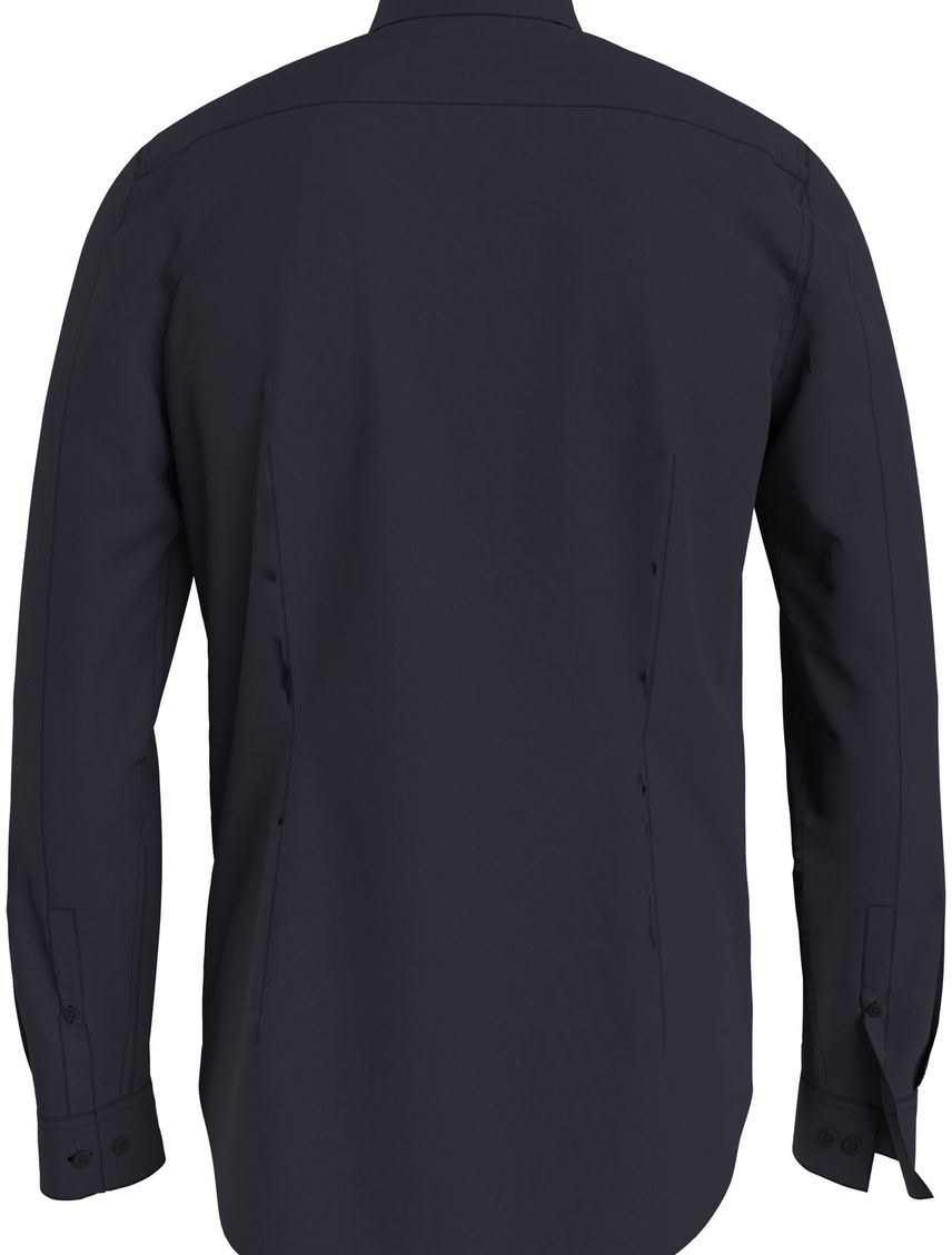 Camisa slim de algodón elástico