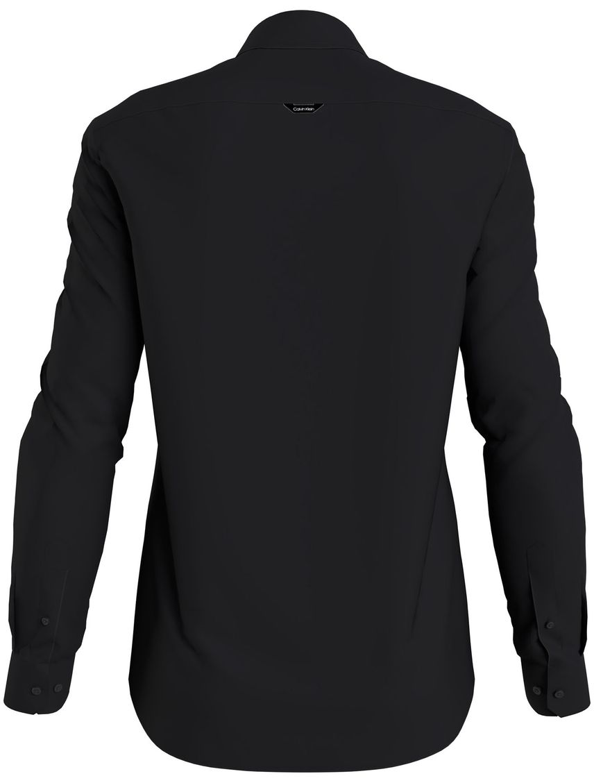 Camisa slim de popelín elástico