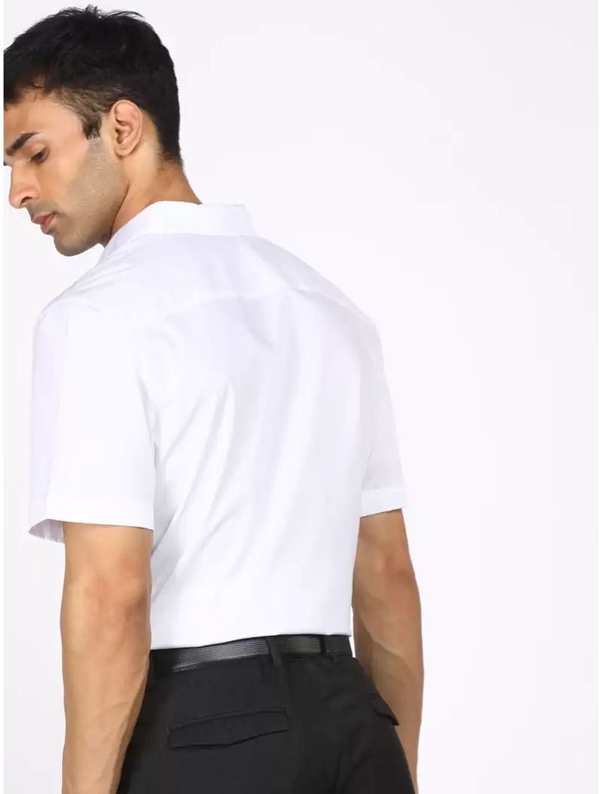 Camisa slim manga corta