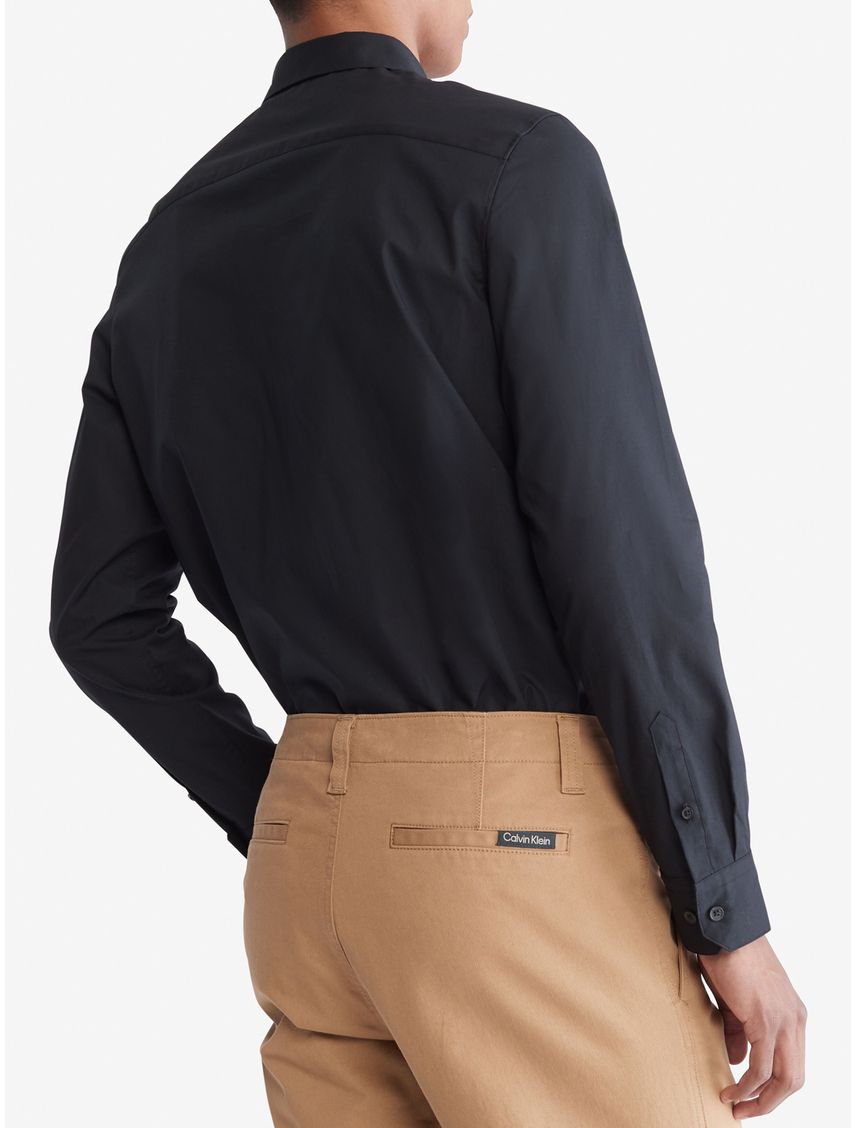 Camisa stretch con logo