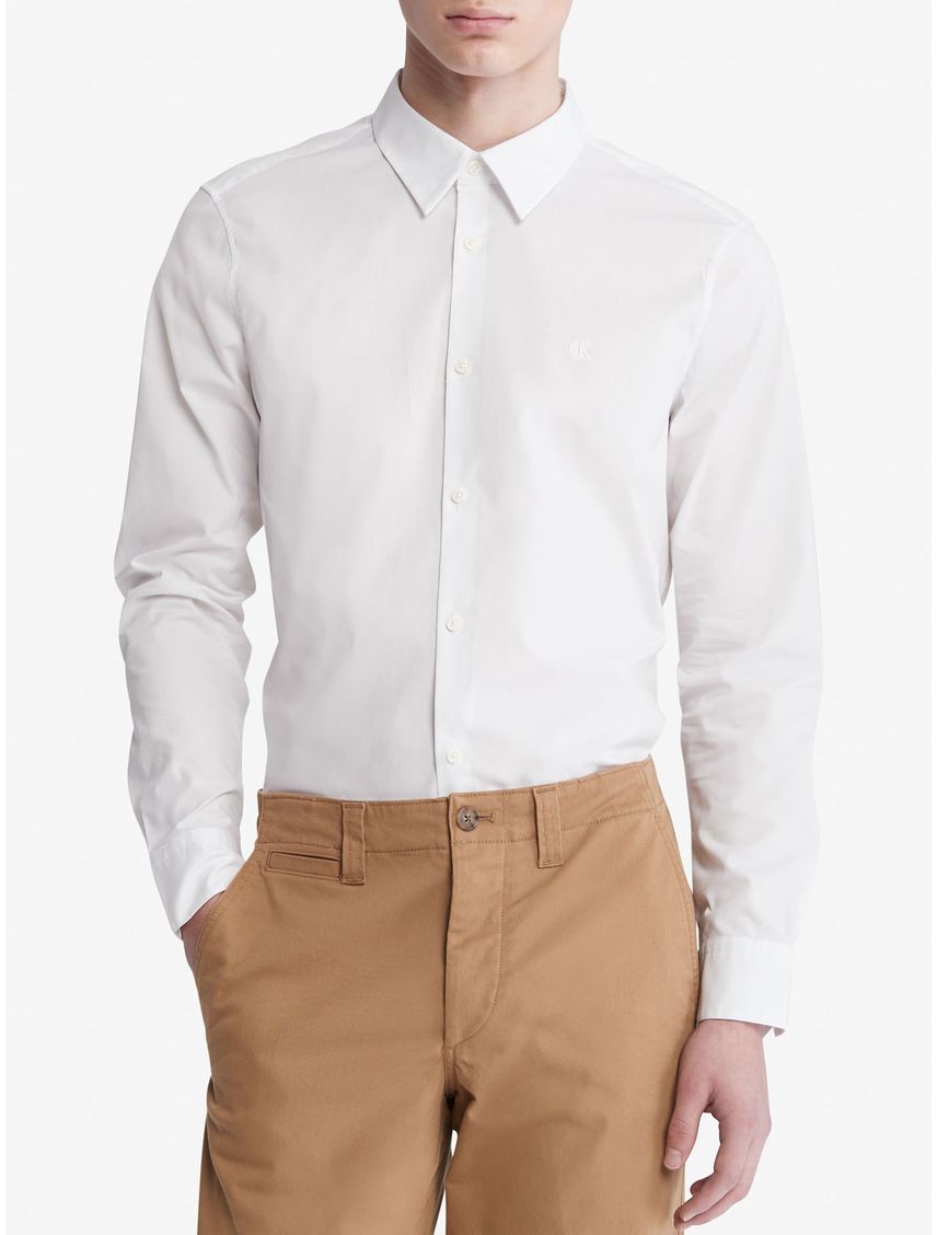 Camisa stretch con logo