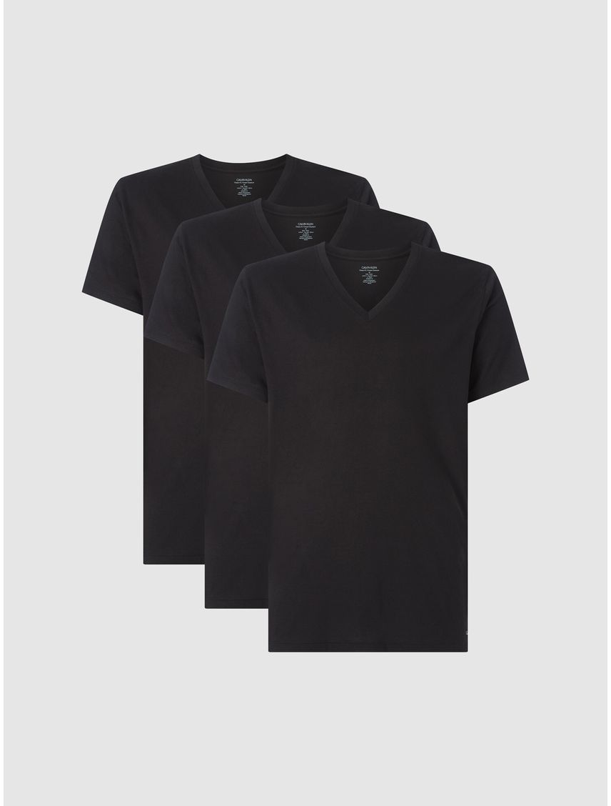 Pack de 3 remeras de cuello v - cotton classic