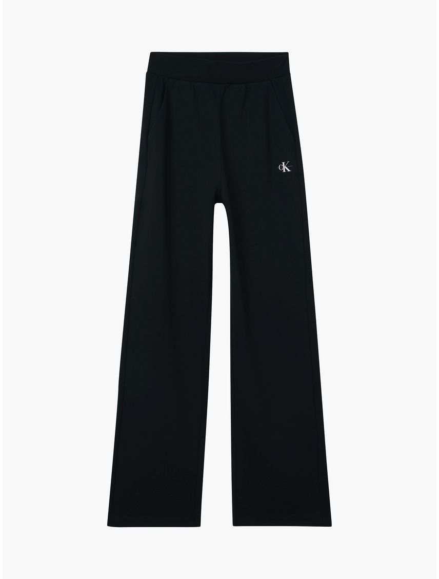 Pantalón de chándal de pierna ancha de punto milano