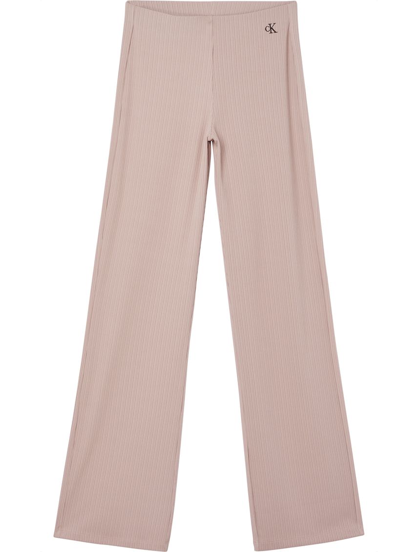 Pantalón de pierna ancha brillante