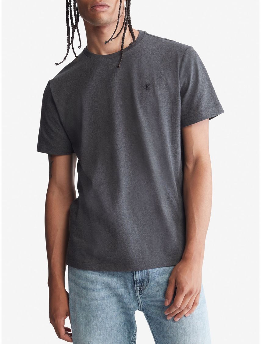 Remera de algodón con monograma bordado