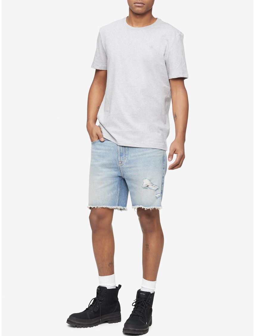 Remera de algodón con monograma bordado