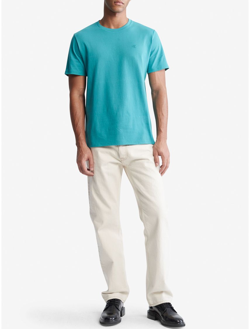 Remera de algodón con monograma bordado