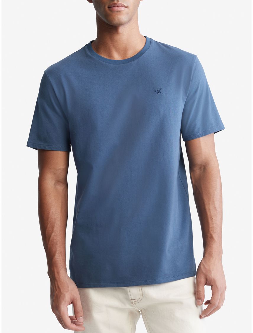 Remera de algodón con monograma bordado