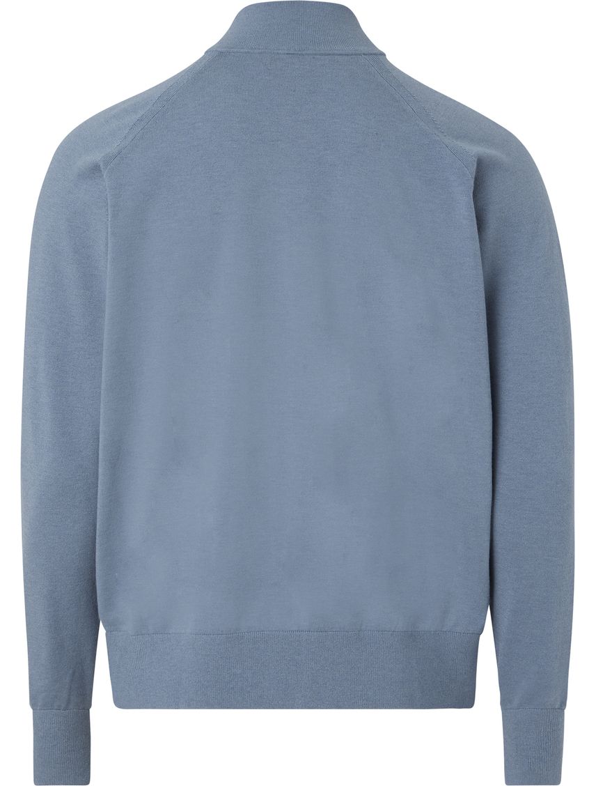 Sweater con cuello alto y cremallera quarter