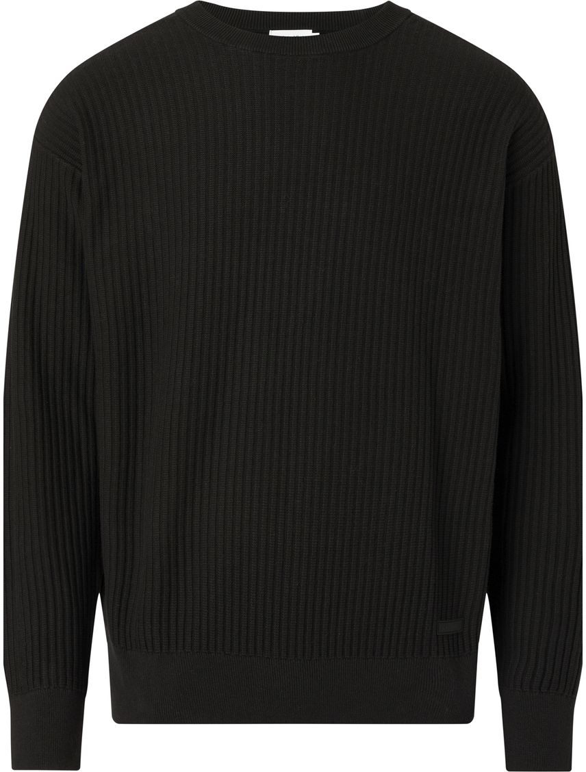 Sweater con textura ottamana reversa