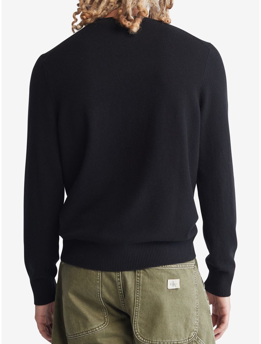 Sweater de merino liso