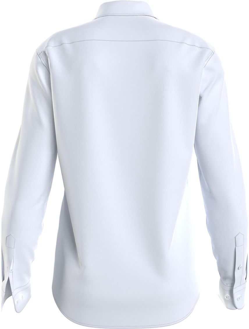 Camisa slim manga larga con bolsillo
