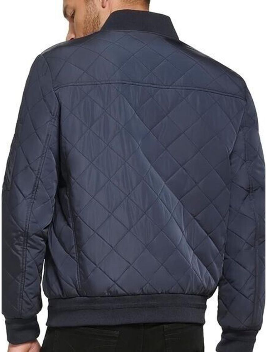Campera quilted con cremallera