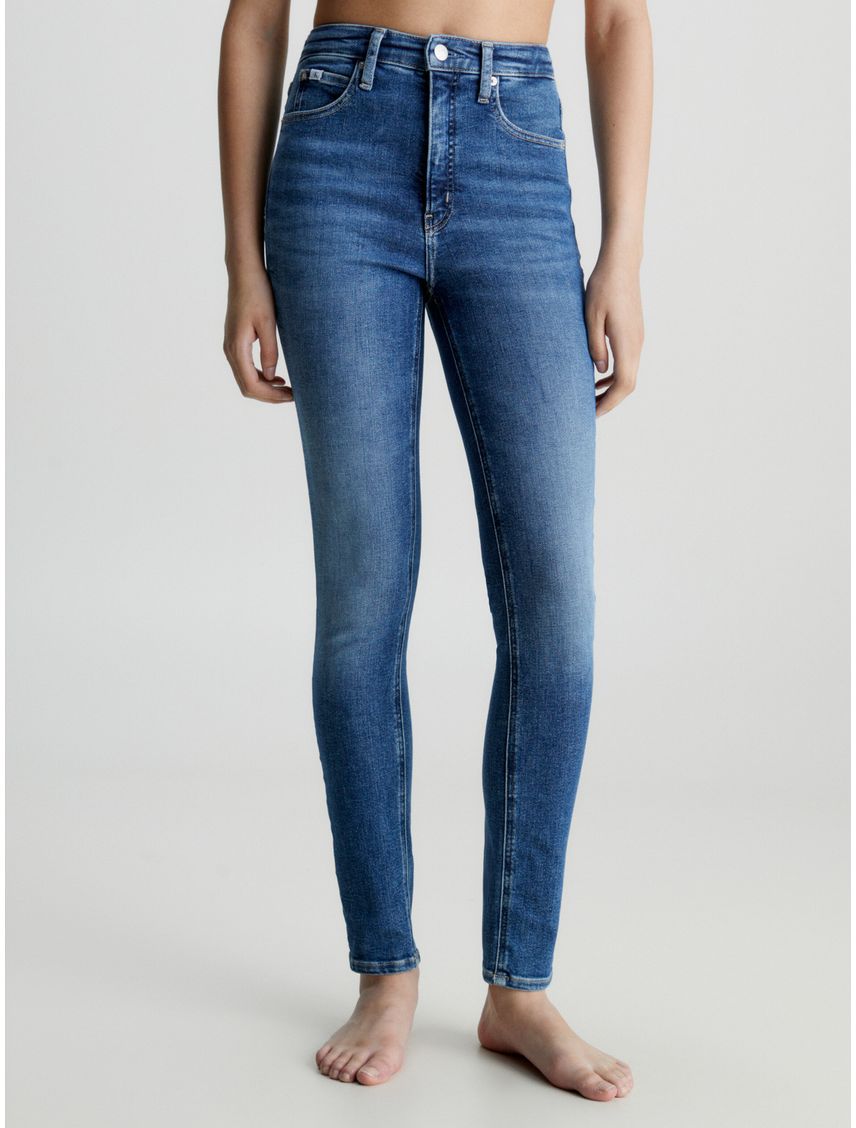 High rise skinny jeans