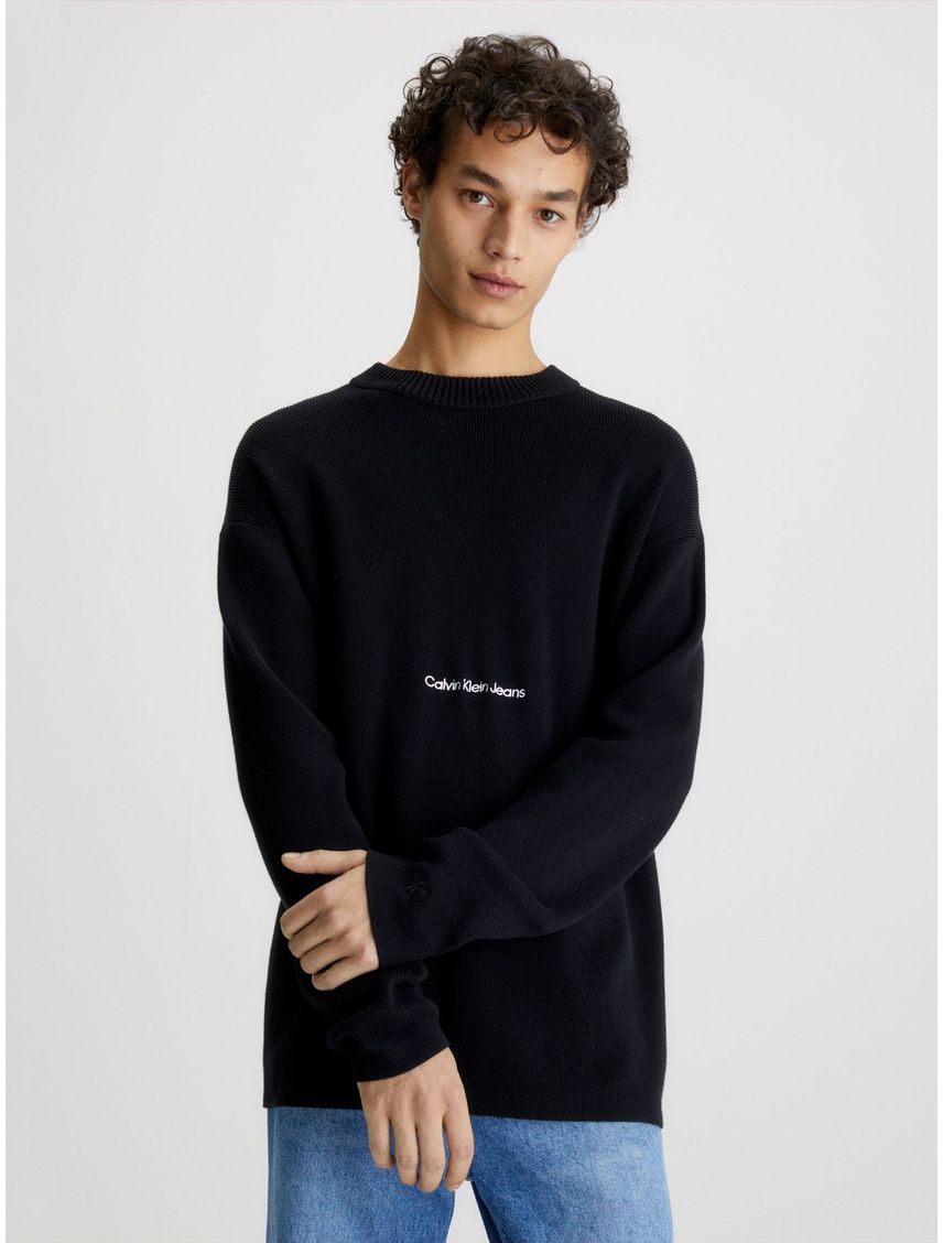 Sweater de algodón orgánico con logo