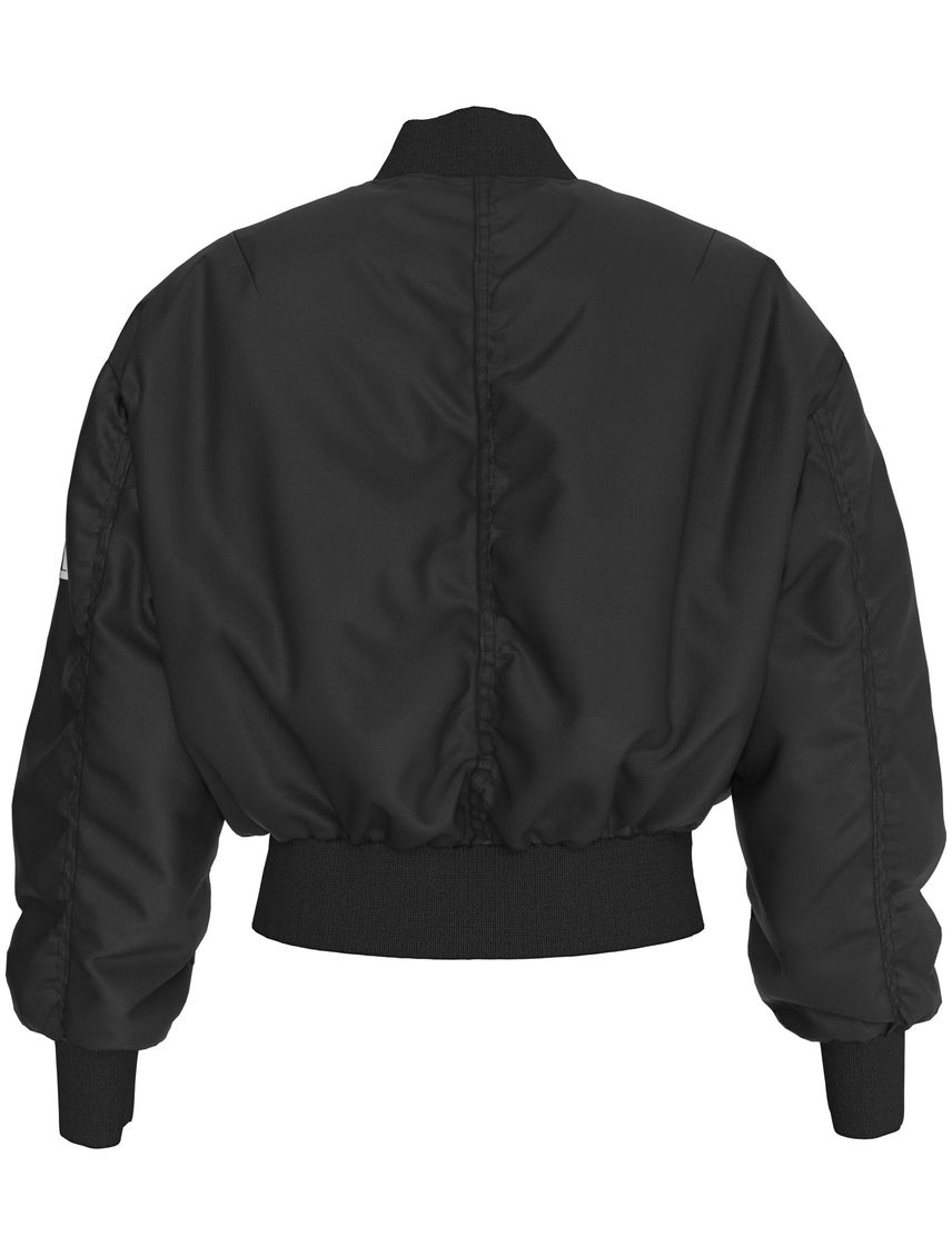 Campera bomber relaxed de satén