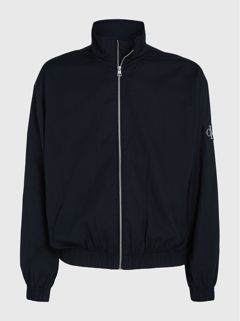 Campera relaxed de algodón con cremallera