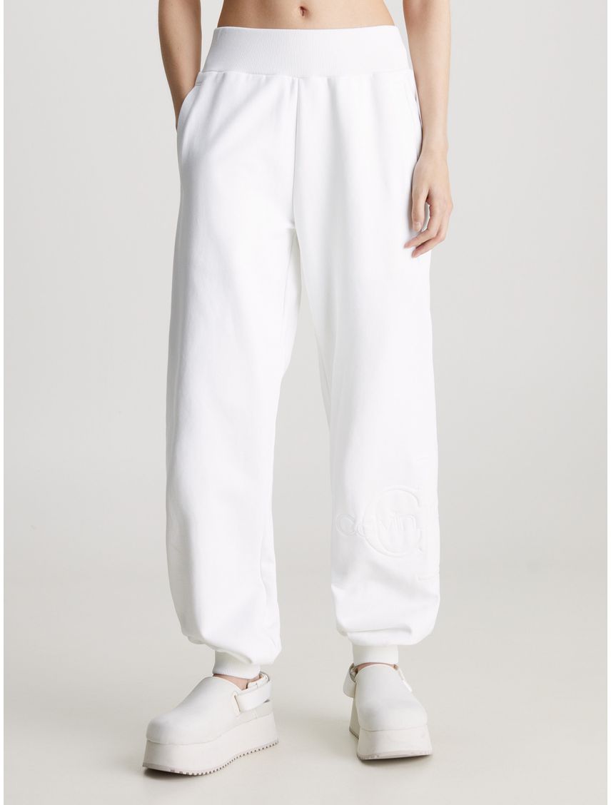Jogger relaxed con monograma