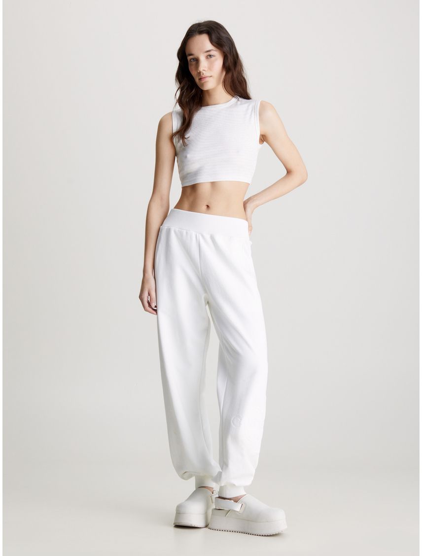 Jogger relaxed con monograma