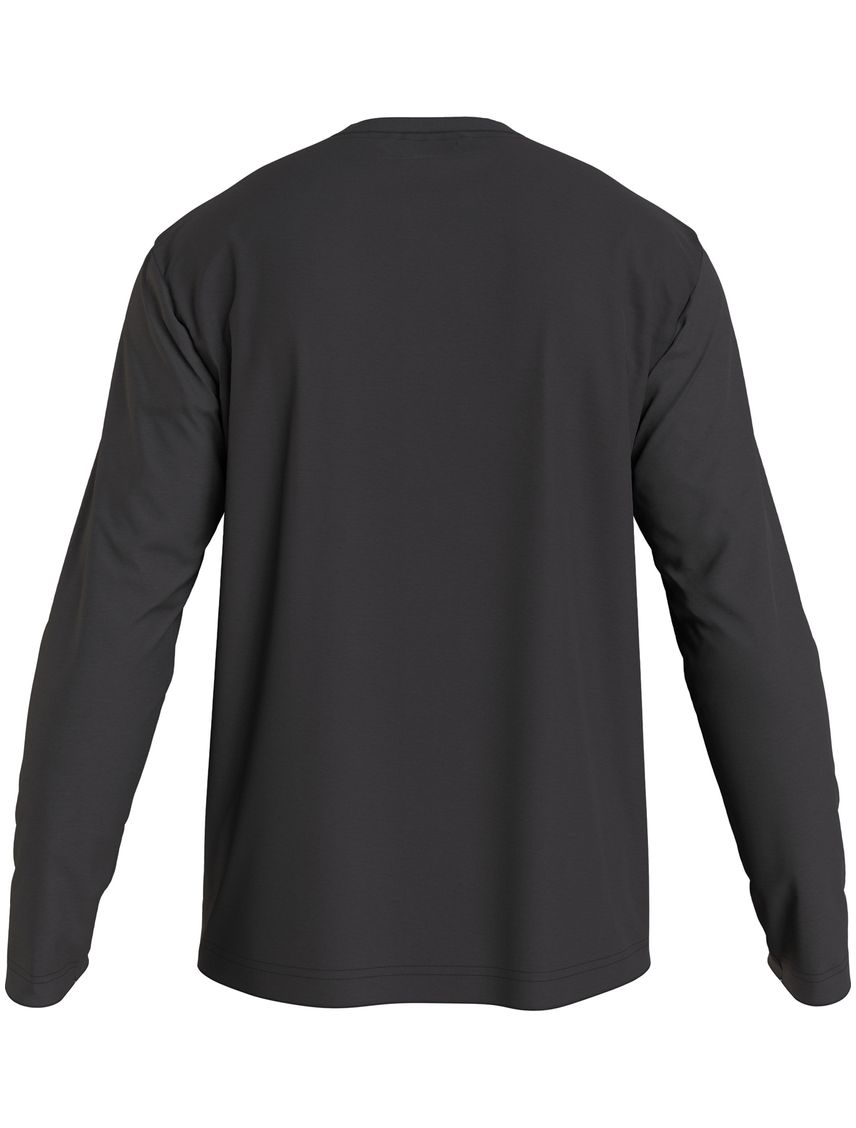 Remera manga larga con logo cortado