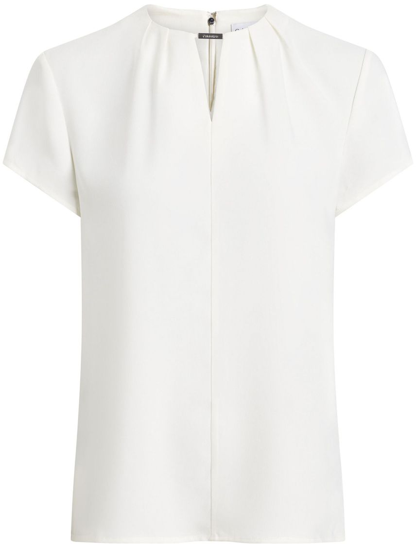 Blusa manga corta con barra metálica
