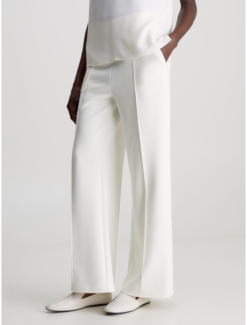 Pantalón de pierna ancha de punto técnico