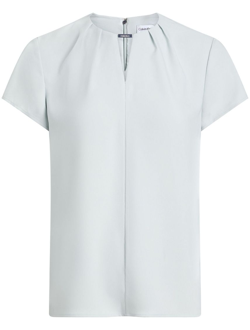 Blusa manga corta con barra metálica