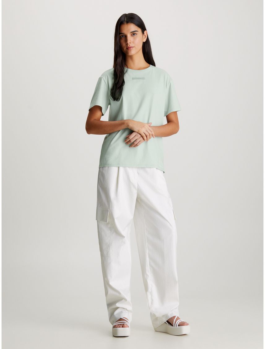 Remera slim de algodón