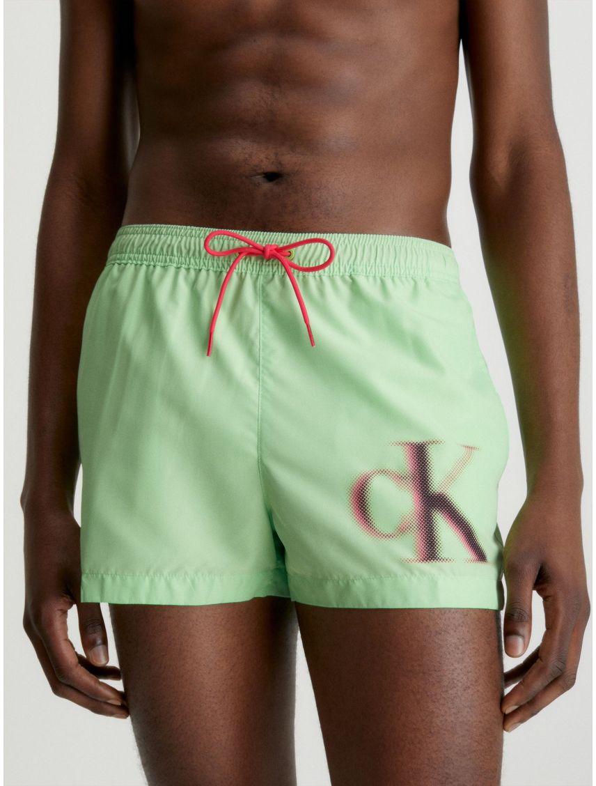 Bañador corto con cordón - CK Monogram
