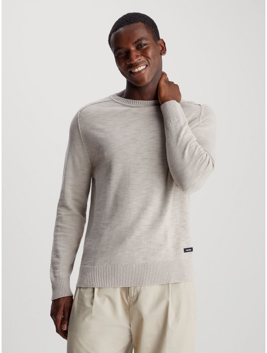 Sweater con textura slub