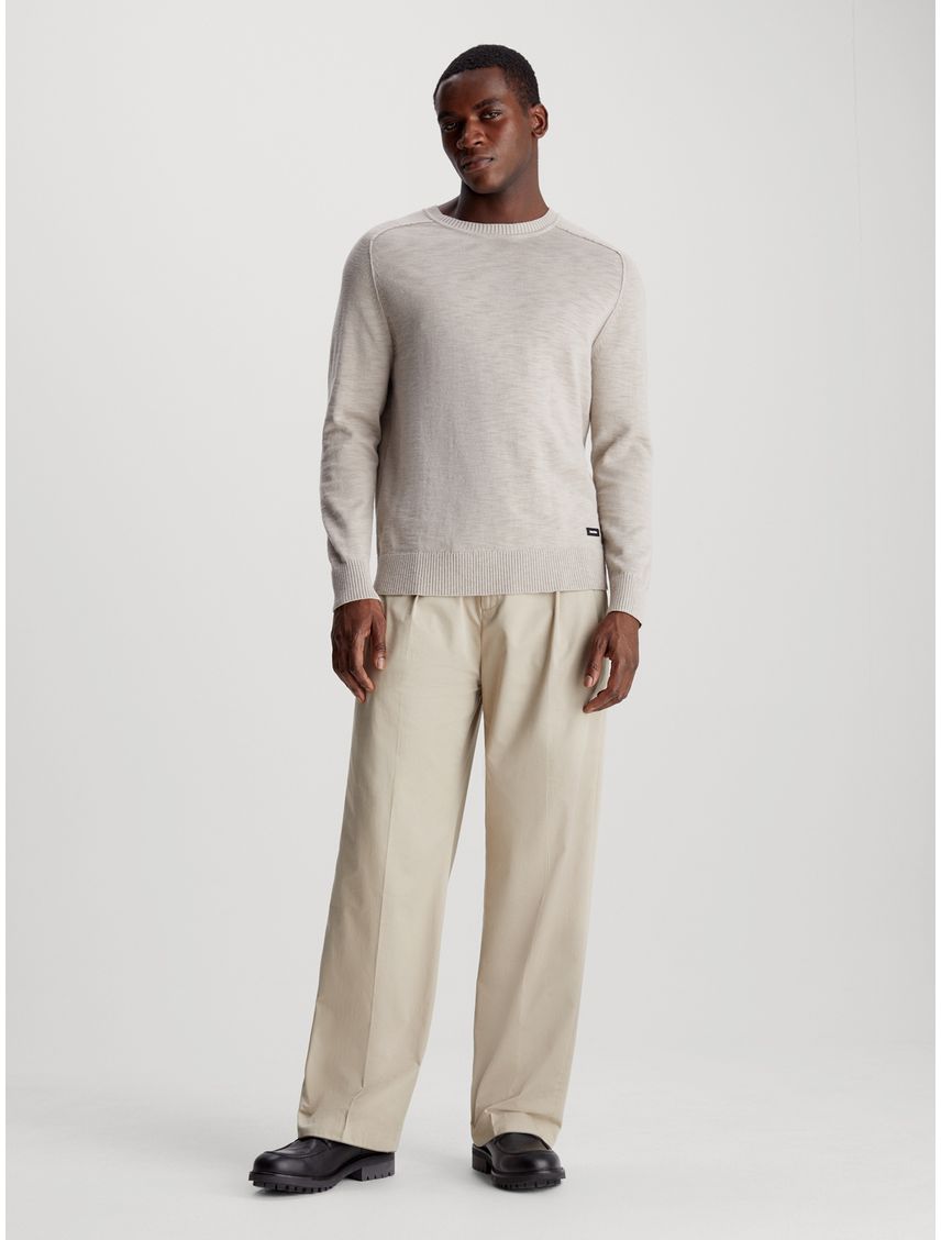 Sweater con textura slub