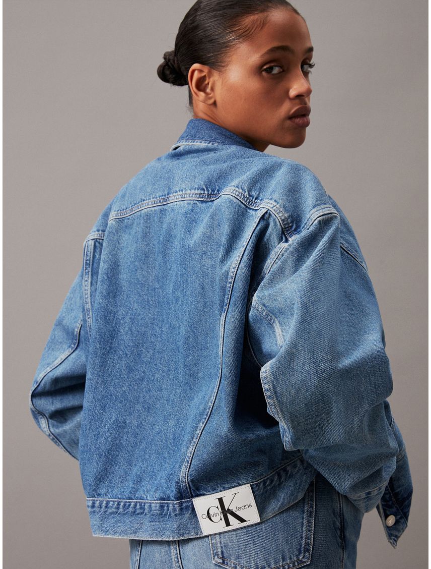 Campera denim boxy