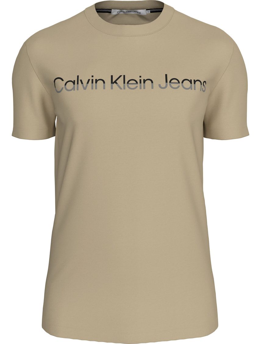 Remera con logo institutional bicolor
