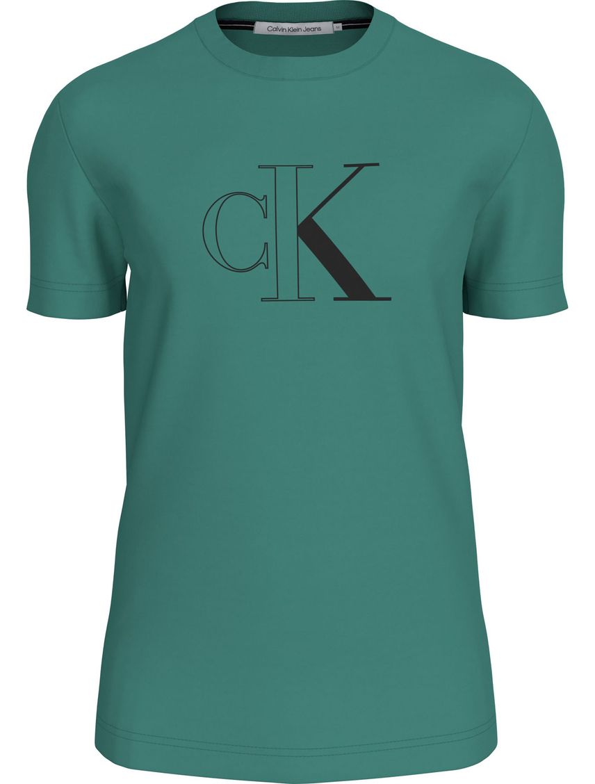 Remera con monograma delineado
