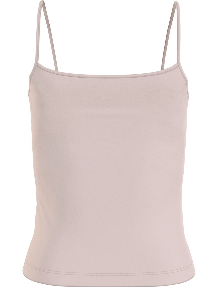 Remera de tirantes slim con monograma