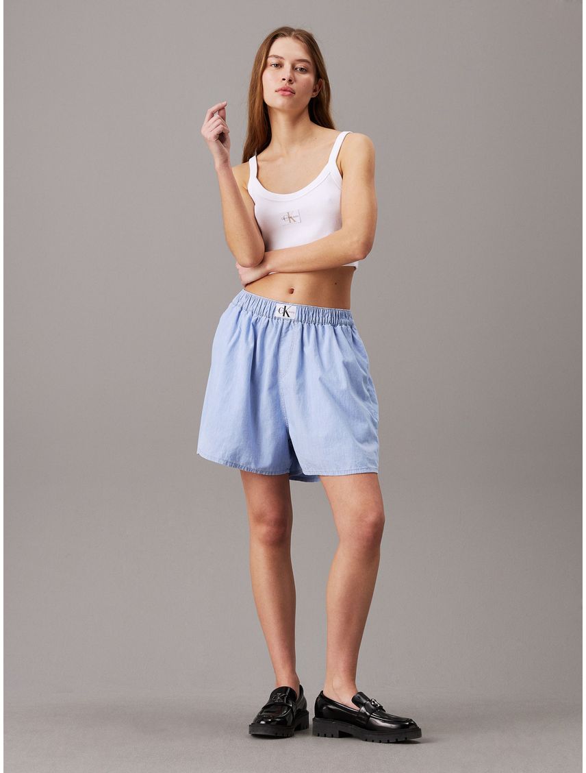 Shorts bóxer denim holgados