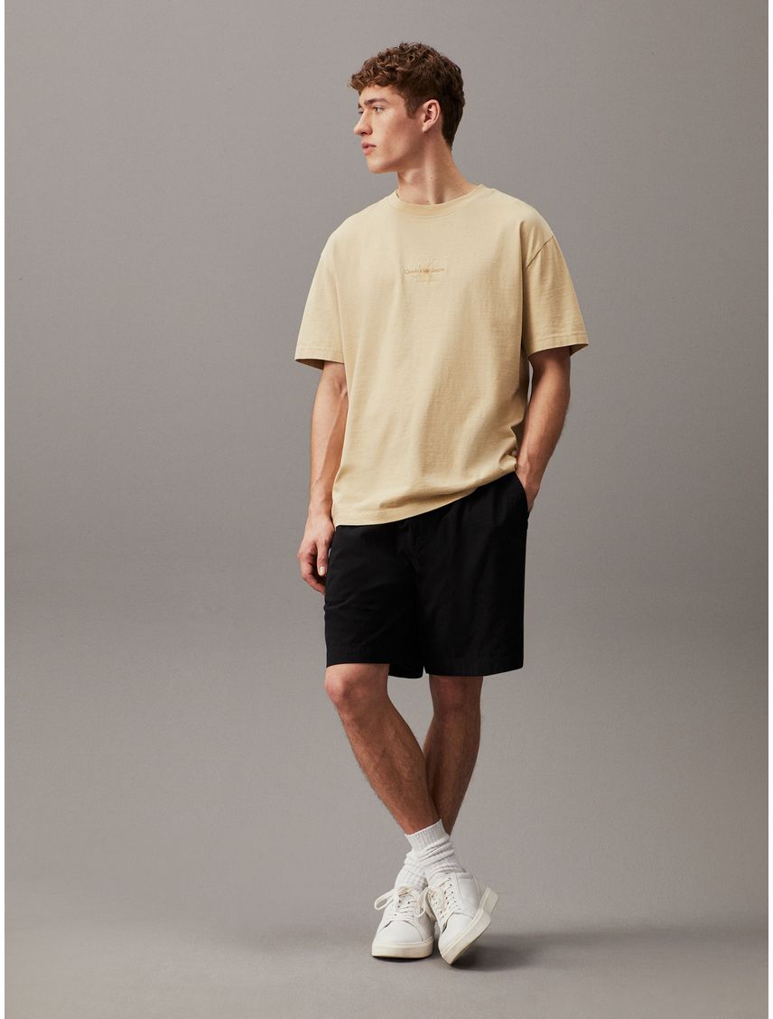 Shorts de algodón texturizado