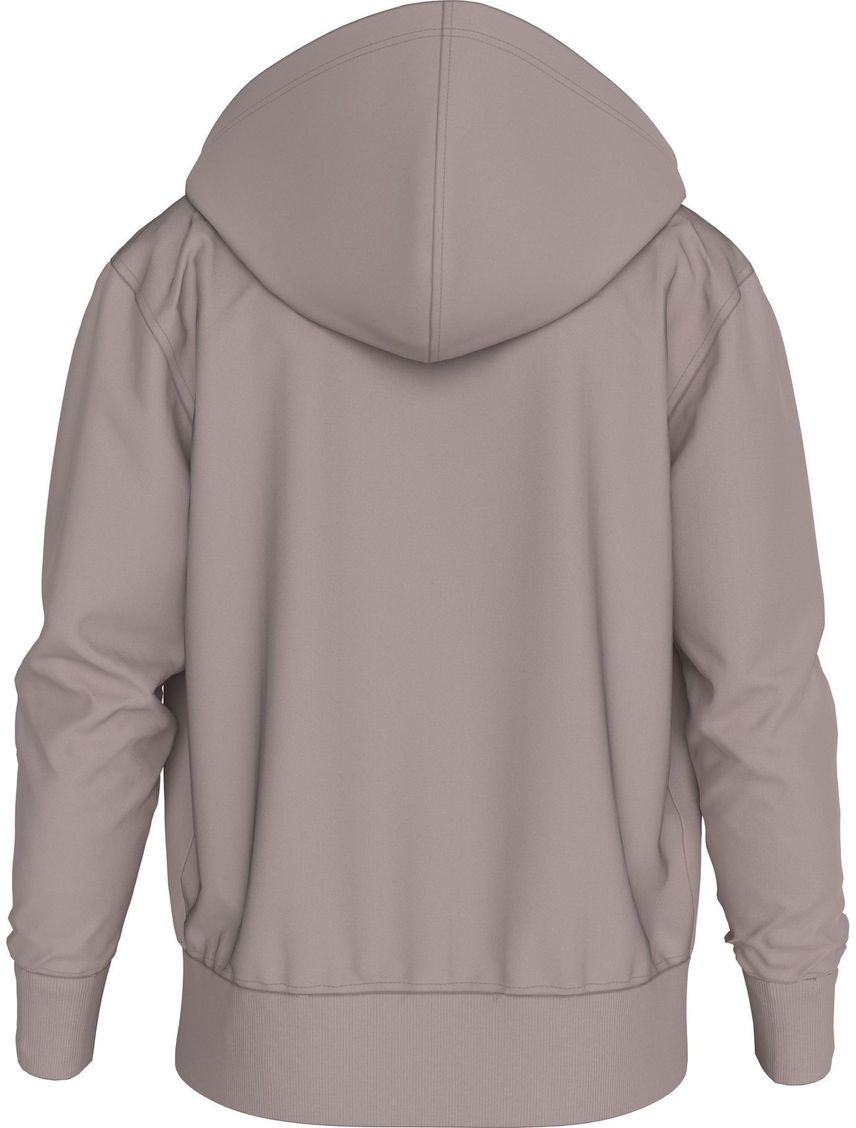 Buzo con capucha y etiqueta tejida