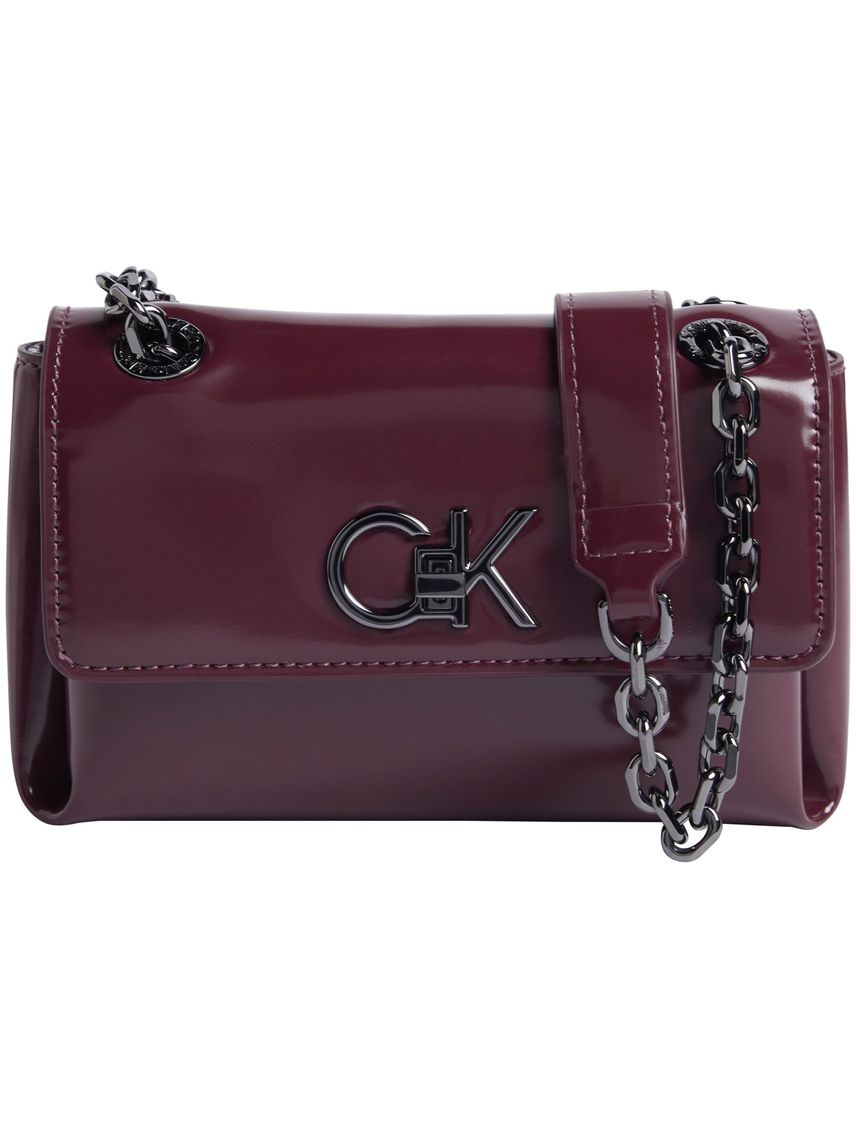Cartera de hombro pequeña convertible y brillante
