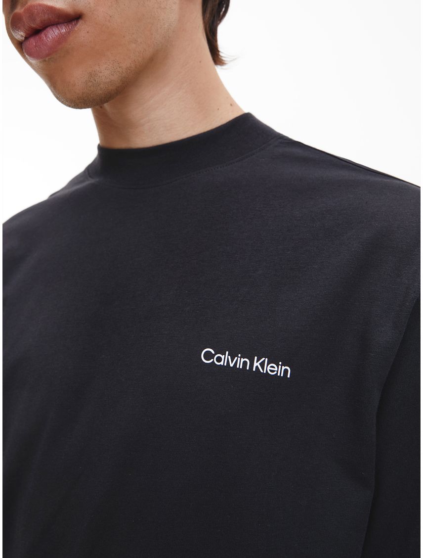 Remera de manga larga con cuello perkins